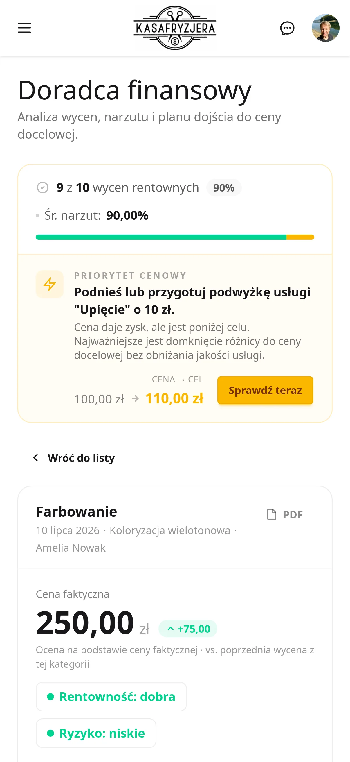Doradca finansowy na telefonie